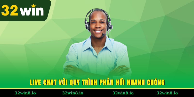 Live chat với quy trình phản hồi nhanh chóng